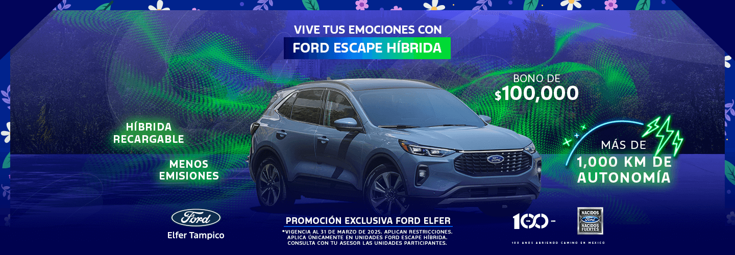 Vive tus emociones con Ford Escape Híbrida.