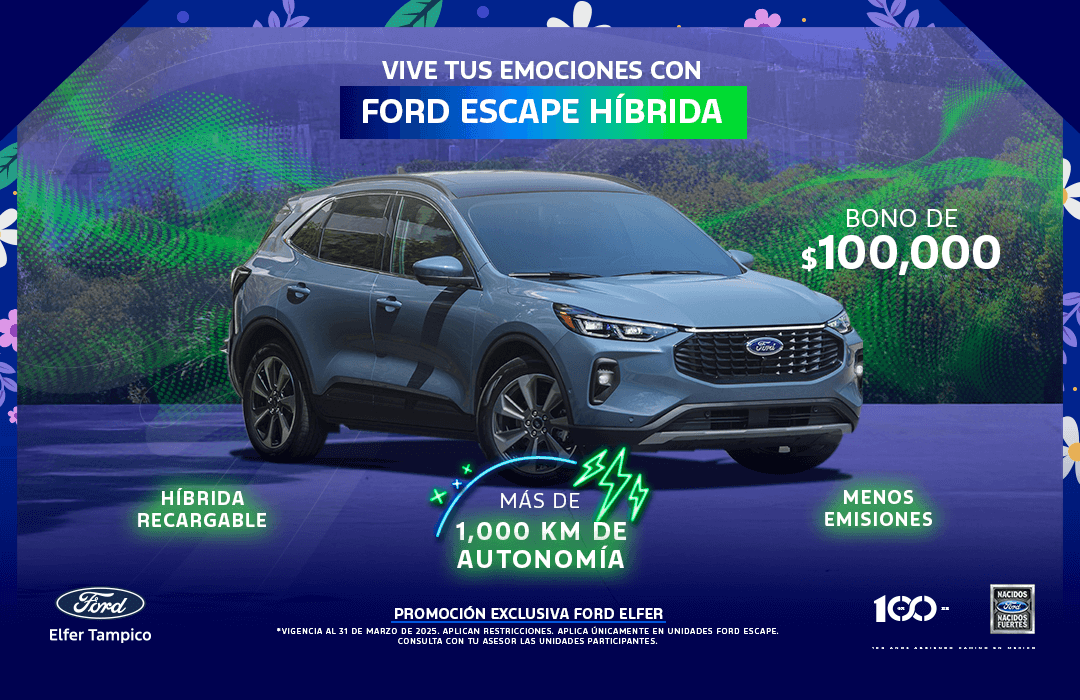 Vive tus emociones con Ford Escape Híbrida.