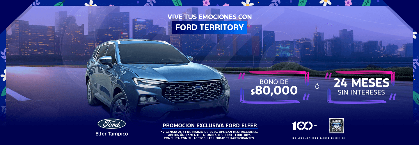 Vive tus emociones con Ford Territory.